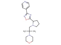 4-{1,1-dimethyl-2-[2-(3-pyridin-4-yl-1,2,4-oxadiazol-5-yl)pyrrolidin-1-yl]ethyl}morpholine