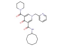 N-cyclooctyl-4-oxo-5-(1-piperidinylcarbonyl)-1-(2-pyridinylmethyl)-1,4-dihydro-3-pyridinecarboxamide