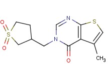 3-[(1,1-dioxidotetrahydro-3-thienyl)methyl]-5-methylthieno[2,3-d]pyrimidin-4(3H)-one