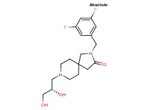 2-(3,5-difluorobenzyl)-8-[(2S)-2,3-dihydroxypropyl]-2,8-diazaspiro[4.5]decan-3-one