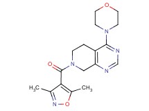 7-[(3,5-dimethylisoxazol-4-yl)carbonyl]-4-morpholin-4-yl-5,6,7,8-tetrahydropyrido[3,4-d]pyrimidine