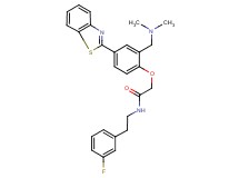 2-{4-(1,3-benzothiazol-2-yl)-2-[(dimethylamino)methyl]phenoxy}-N-[2-(3-fluorophenyl)ethyl]acetamide