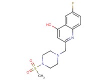 6-fluoro-2-{[4-(methylsulfonyl)piperazin-1-yl]methyl}quinolin-4-ol