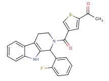 1-(4-{[1-(2-fluorophenyl)-1,3,4,9-tetrahydro-2H-beta-carbolin-2-yl]carbonyl}-2-thienyl)ethanone