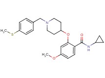 N-cyclopropyl-4-methoxy-2-({1-[4-(methylthio)benzyl]-4-piperidinyl}oxy)benzamide