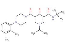 N-(tert-butyl)-5-{[4-(2,3-dimethylphenyl)-1-piperazinyl]carbonyl}-1-isopropyl-4-oxo-1,4-dihydro-3-pyridinecarboxamide