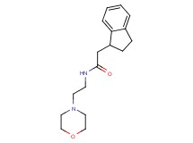 2-(2,3-dihydro-1H-inden-1-yl)-N-[2-(4-morpholinyl)ethyl]acetamide