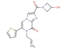 7-allyl-2-[(3-hydroxyazetidin-1-yl)carbonyl]-6-(2-thienyl)imidazo[1,2-a]pyrazin-8(7H)-one