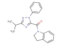 1-[(3-isopropyl-1-phenyl-1H-1,2,4-triazol-5-yl)carbonyl]indoline