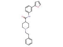 N-[3-(2-furyl)phenyl]-1-(2-phenylethyl)-4-piperidinecarboxamide