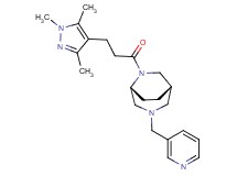 (1S*,5R*)-3-(pyridin-3-ylmethyl)-6-[3-(1,3,5-trimethyl-1H-pyrazol-4-yl)propanoyl]-3,6-diazabicyclo[3.2.2]nonane