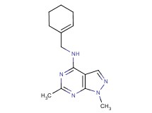 N-(1-cyclohexen-1-ylmethyl)-1,6-dimethyl-1H-pyrazolo[3,4-d]pyrimidin-4-amine