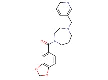 1-(1,3-benzodioxol-5-ylcarbonyl)-4-(3-pyridinylmethyl)-1,4-diazepane