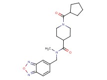 N-(2,1,3-benzoxadiazol-5-ylmethyl)-1-(cyclopentylcarbonyl)-N-methyl-4-piperidinecarboxamide