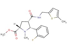 methyl (2S*,4S*,5R*)-5-(2-fluorophenyl)-1-methyl-4-({[(5-methyl-2-thienyl)methyl]amino}carbonyl)-2-pyrrolidinecarboxylate