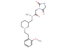 2-(2,5-dioxoimidazolidin-1-yl)-N-({1-[2-(2-methoxyphenyl)ethyl]piperidin-3-yl}methyl)-N-methylacetamide