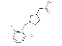 [1-(2-chloro-6-fluorobenzyl)pyrrolidin-3-yl]acetic acid