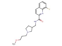 8-fluoro-N-{[1-(3-methoxypropyl)-3-pyrrolidinyl]methyl}-2-quinolinecarboxamide