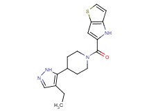 5-{[4-(4-ethyl-1H-pyrazol-5-yl)piperidin-1-yl]carbonyl}-4H-thieno[3,2-b]pyrrole