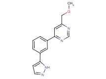 4-(methoxymethyl)-6-[3-(1H-pyrazol-5-yl)phenyl]pyrimidine