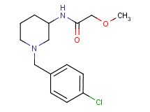 N-[1-(4-chlorobenzyl)-3-piperidinyl]-2-methoxyacetamide