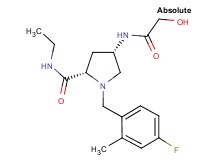 (4S)-N-ethyl-1-(4-fluoro-2-methylbenzyl)-4-(glycoloylamino)-L-prolinamide
