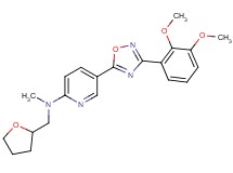 5-[3-(2,3-dimethoxyphenyl)-1,2,4-oxadiazol-5-yl]-N-methyl-N-(tetrahydro-2-furanylmethyl)-2-pyridinamine