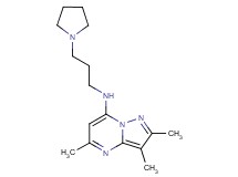 2,3,5-trimethyl-N-(3-pyrrolidin-1-ylpropyl)pyrazolo[1,5-a]pyrimidin-7-amine
