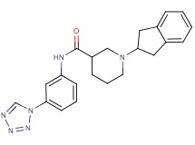 1-(2,3-dihydro-1H-inden-2-yl)-N-[3-(1H-tetrazol-1-yl)phenyl]piperidine-3-carboxamide