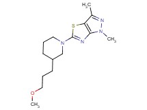 5-[3-(3-methoxypropyl)piperidin-1-yl]-1,3-dimethyl-1H-pyrazolo[3,4-d][1,3]thiazole