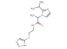 2-(2-isopropyl-1H-imidazol-1-yl)-N-[2-(1H-1,2,3-triazol-5-ylthio)ethyl]propanamide