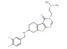 7-[(3,4-difluorobenzyl)amino]-3-[2-(dimethylamino)ethyl]-5,6,7,8-tetrahydro[1]benzothieno[2,3-d]pyrimidin-4(3H)-one