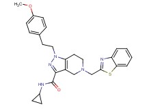 5-(1,3-benzothiazol-2-ylmethyl)-N-cyclopropyl-1-[2-(4-methoxyphenyl)ethyl]-4,5,6,7-tetrahydro-1H-pyrazolo[4,3-c]pyridine-3-carboxamide
