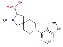 2-methyl-8-(9H-purin-6-yl)-2,8-diazaspiro[4.5]decane-3-carboxylic acid