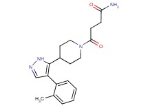 4-{4-[4-(2-methylphenyl)-1H-pyrazol-5-yl]piperidin-1-yl}-4-oxobutanamide