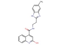 2-hydroxy-N-[2-(5-methyl-1H-benzimidazol-2-yl)ethyl]-4-quinolinecarboxamide