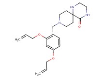 9-[2,4-bis(allyloxy)benzyl]-1,4,9-triazaspiro[5.5]undecan-5-one