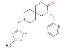 9-[(3-methyl-1H-1,2,4-triazol-5-yl)methyl]-2-(pyridin-2-ylmethyl)-2,9-diazaspiro[5.5]undecan-3-one