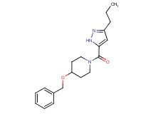 4-(benzyloxy)-1-[(3-propyl-1H-pyrazol-5-yl)carbonyl]piperidine