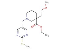 ethyl 3-(2-methoxyethyl)-1-{[2-(methylthio)-5-pyrimidinyl]methyl}-3-piperidinecarboxylate