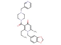 1-(1,3-benzodioxol-5-ylmethyl)-6-methyl-2-propyl-3-{[4-(3-pyridinylmethyl)-1-piperazinyl]carbonyl}-4(1H)-pyridinone
