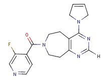 4-(2,5-dihydro-1H-pyrrol-1-yl)-7-(3-fluoroisonicotinoyl)-6,7,8,9-tetrahydro-5H-pyrimido[4,5-d]azepine