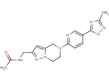N-({5-[5-(3-methyl-1,2,4-oxadiazol-5-yl)pyridin-2-yl]-4,5,6,7-tetrahydropyrazolo[1,5-a]pyrazin-2-yl}methyl)acetamide