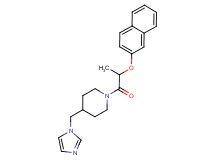4-(1H-imidazol-1-ylmethyl)-1-[2-(2-naphthyloxy)propanoyl]piperidine