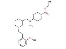 ethyl 4-[({1-[2-(2-methoxyphenyl)ethyl]-3-piperidinyl}methyl)(methyl)amino]-1-piperidinecarboxylate