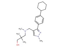 3-[{[3-(4-cyclohexylphenyl)-1-methyl-1H-pyrazol-4-yl]methyl}(methyl)amino]-2,2-dimethyl-1-propanol