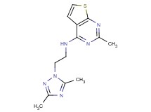 N-[2-(3,5-dimethyl-1H-1,2,4-triazol-1-yl)ethyl]-2-methylthieno[2,3-d]pyrimidin-4-amine