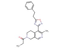 6-methyl-5-[5-(2-phenylethyl)-1,2,4-oxadiazol-3-yl]-2-propionyl-1,2,3,4-tetrahydro-2,7-naphthyridine