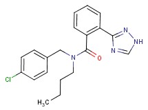 N-butyl-N-(4-chlorobenzyl)-2-(1H-1,2,4-triazol-3-yl)benzamide