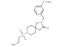 2-(3-methoxybenzyl)-8-(propylsulfonyl)-2,8-diazaspiro[4.5]decan-3-one